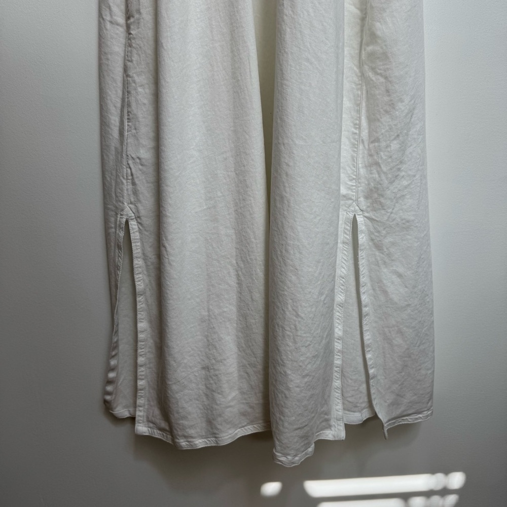 Calypso St Barth Beaded V-Neck Linen Blend Midi Dress XL - Picture 11 of 13